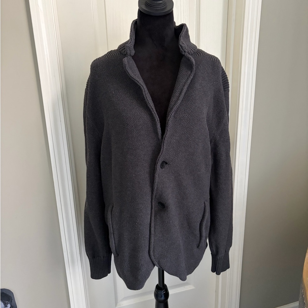 Calvin Klein Jeans Gray Cardigan Sweater